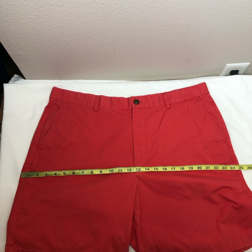 Brooks Brothers 346 Men’s Cotton Red Flat Front Chino  Shorts Waist 40 - Picture 5 of 13